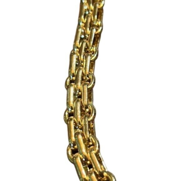 Monet Gold Tone Chain Link Necklace - Picture 6 of 7